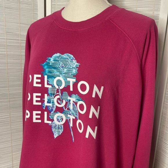 Peloton Everyday Floral Graphic Crewneck Sweatshirt – Pink, Size S - Picture 2 of 7
